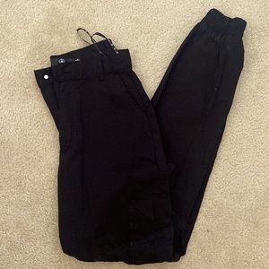 High waisted cargo pants